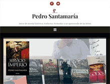 Tablet Screenshot of pedrosantamaria.com